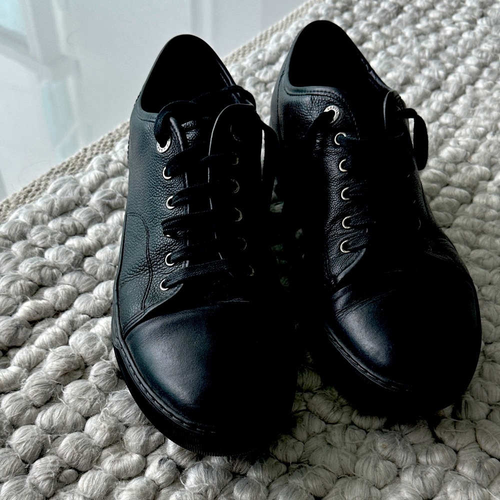 Lanvin Black Leather sneakers